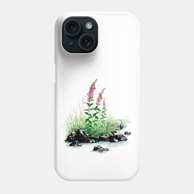 October 11th birthday flower Phone Case by birthflower