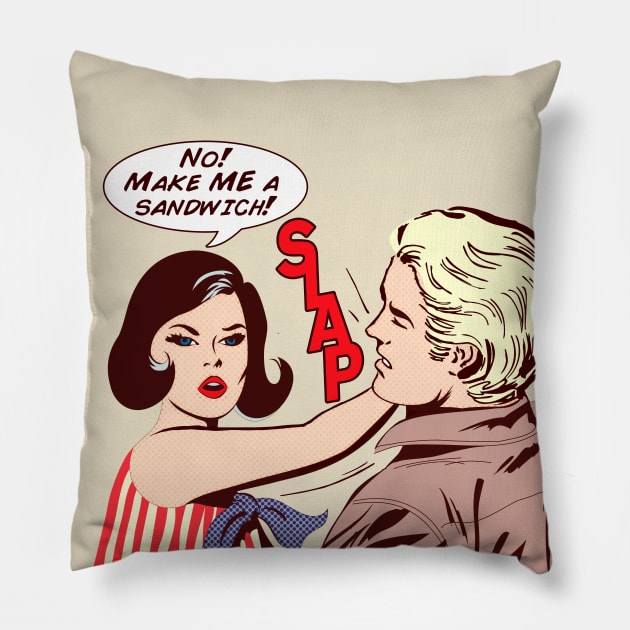 Make Me A Sandwich Pillow by n23tees