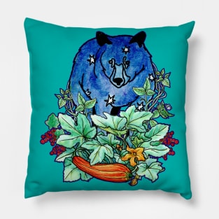 Spirit Bear in Garden Pillow