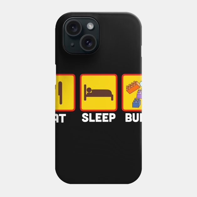 Eat Slee Build Lego Phone Case by indigosstuff