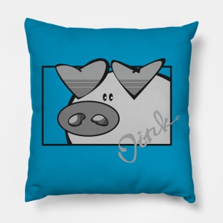 Oink green Pillow