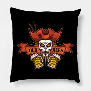 Pirate Skull Old Ales Pillow