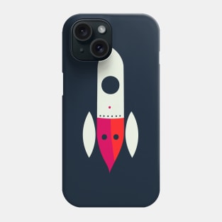 Cute Space Rocket || To The Moon || Vector Art Phone Case