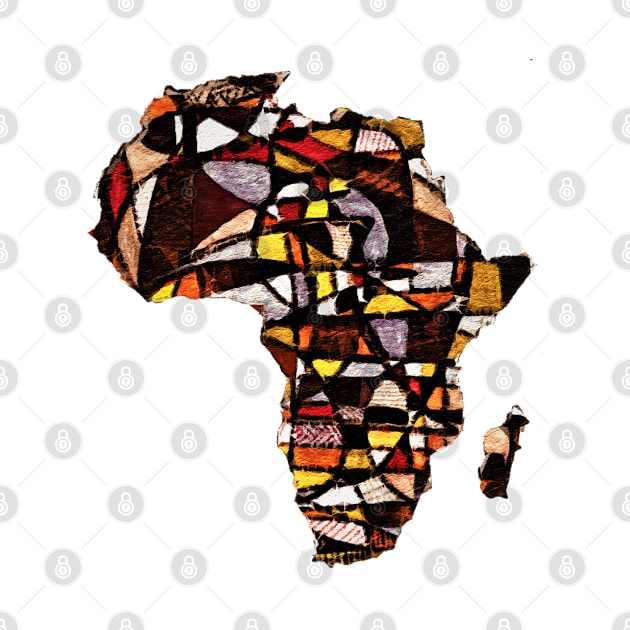 Map Of Africa Abstract Art by Tony Cisse Art Originals