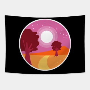 Summer Landscape in Night Tapestry