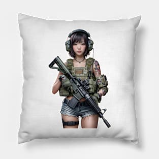 Tactical Girl Pillow