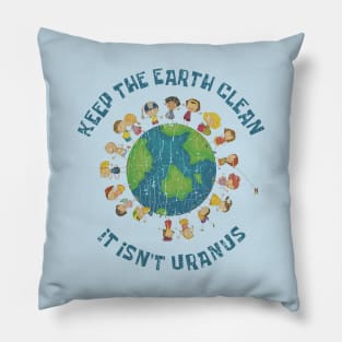 Keep The Earth Clean 1970 Pillow