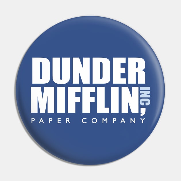 Dunder Miffin Paper Company Blue Pin by chjannet