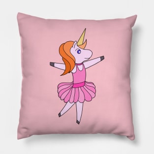 Unicorn ballet dancer Pillow