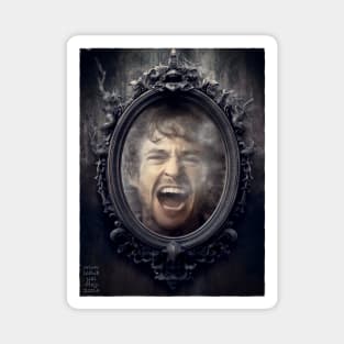 Will Graham Haunted AU Ghost Mirror Scream Magnet