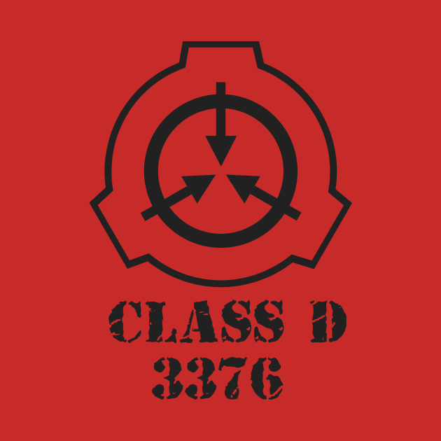 SCP Class D Logo Horror Gamer Numbers by Mellowdellow