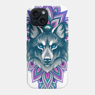 Wolf Mandala Phone Case
