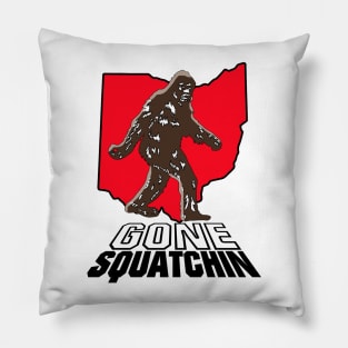 Bigfoot Gone Squatchin (Ohio) Pillow