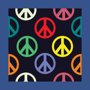 Colorful Peace Prosperity Calm Pattern T-Shirt