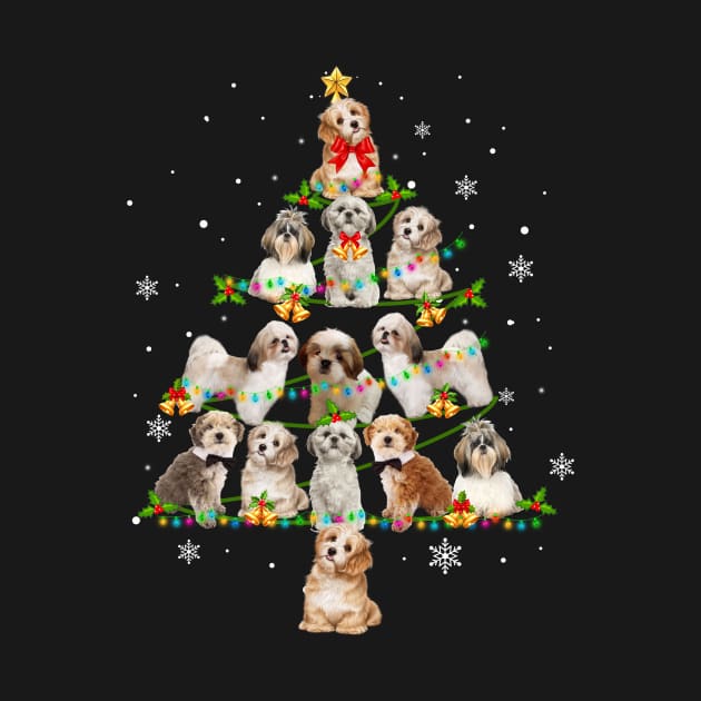 Cute Shih Tzu Christmas Tree Xmas Gift by Simpsonfft