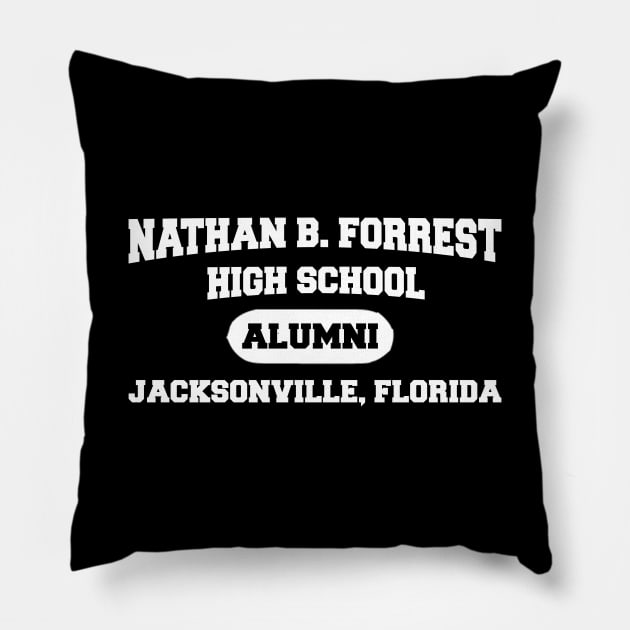 Nathan B. Forrest Pillow by Dojaja