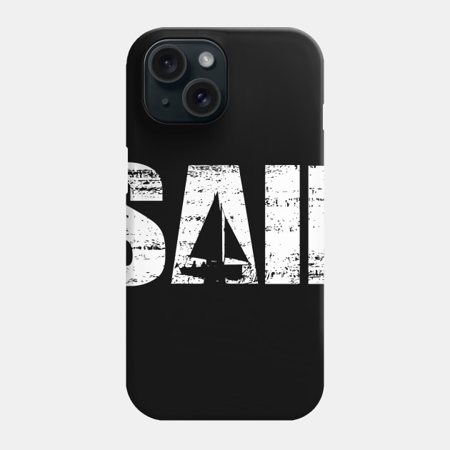 Distressed Look Sailing Gift For Sailors & Skippers Phone Case by OceanRadar