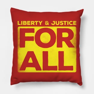 Liberty & Justice For All (yellow) Pillow