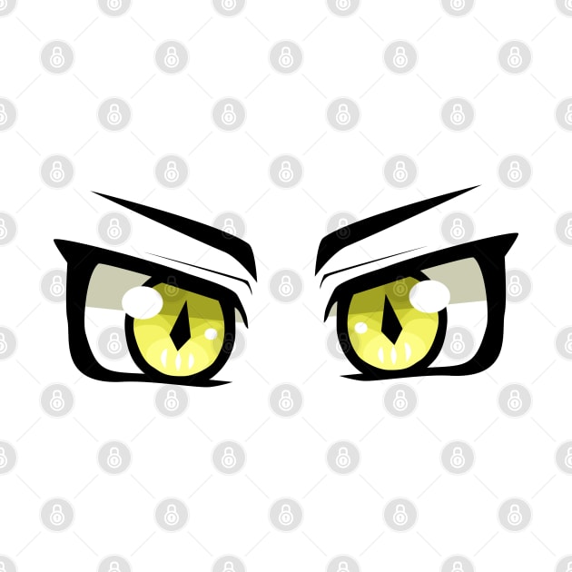 Anime Eyes snake yellow by Miss_Akane