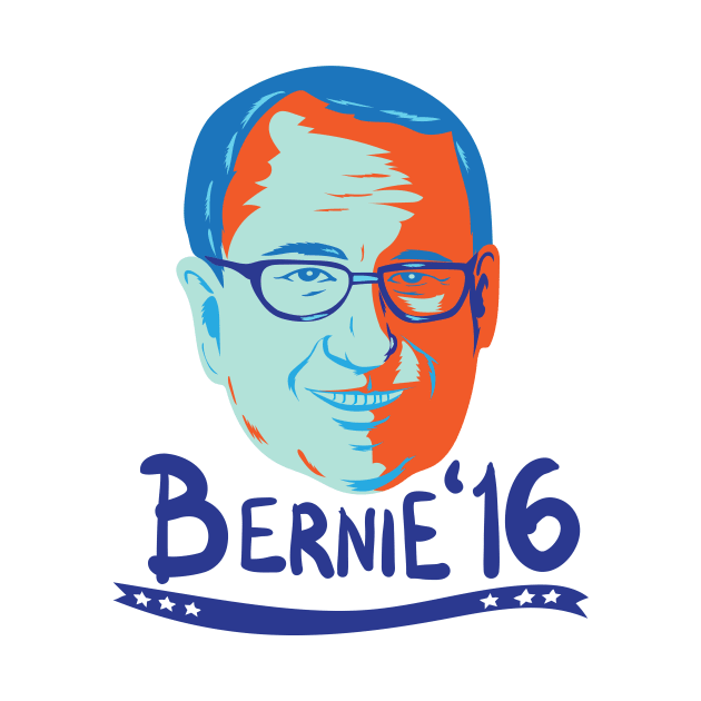 Bernie Sanders 2016 President Retro by retrovectors