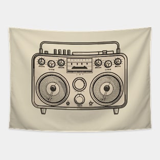 A classic dial radio Tapestry