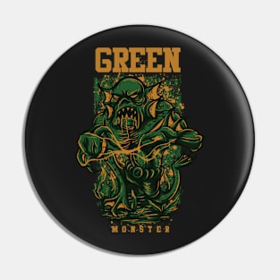 Green Monster Pin