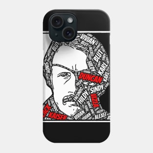 Duncan Vizla Black Kaiser Word Art Portrait Phone Case