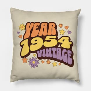 year 1954 vintage, 70th birthday, 1954, vintage, turning 70, awsome 70th, birthday gift, best year Pillow