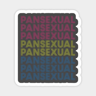 Retro Pansexual Pride Magnet