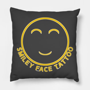 Smiley Face Tattoo Pillow