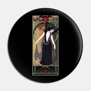 Dark Lili - art nouveau - Legend Pin