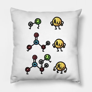 Aqua Regia Chemistry Joke Pillow