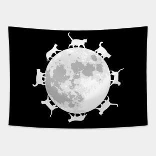 Lunar Cats Tapestry