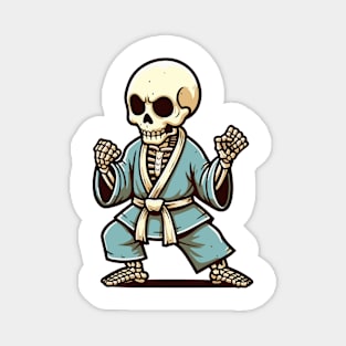 Martial art Skeleton Magnet