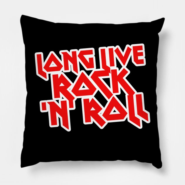 Long Live Rock'N Roll Pillow by MatthewMcMillin