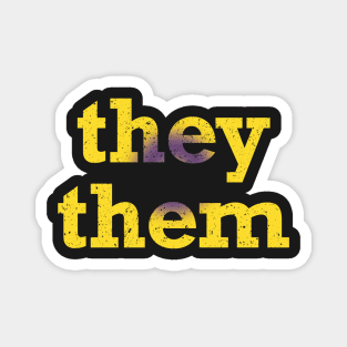 Intersex They Them Pronouns Magnet