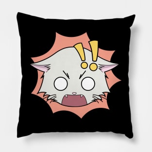 The Shocked Cat Pillow