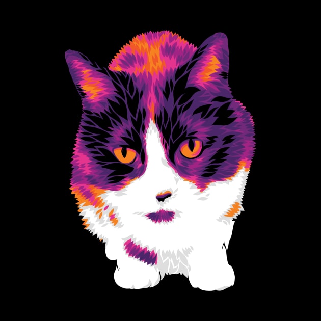 The Hot Color Cat by polliadesign