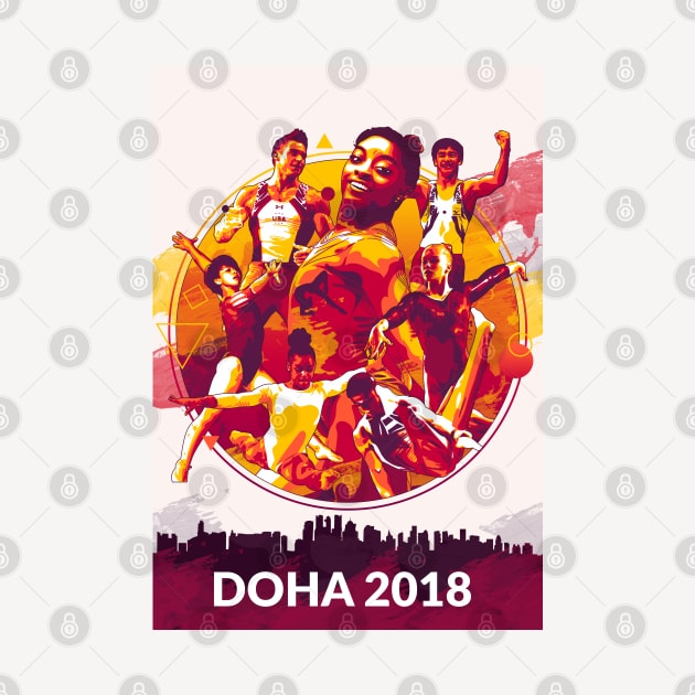 Doha 2018 Action Poster by GymCastic