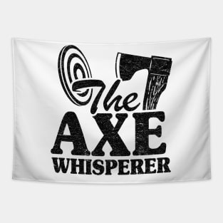 The Axe Whisperer Funny Axe Throwing Gift Tapestry