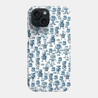 Robots Pattern Phone Case