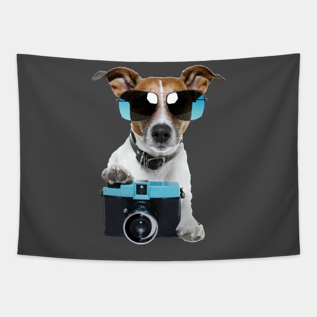 Camera Dog - Say Cheese! Tapestry by cameradog