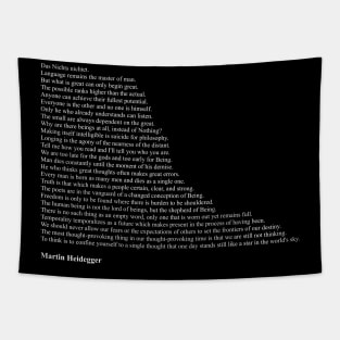 Martin Heidegger Quotes Tapestry