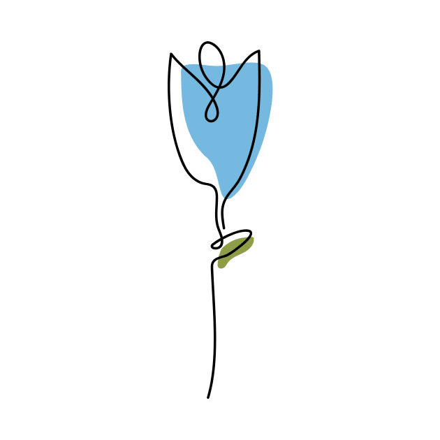 Beauty Blue Flower by chuseco3