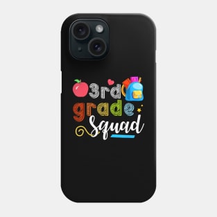 3Rd Grade Squad Third Teacher Student Team Back To School Phone Case