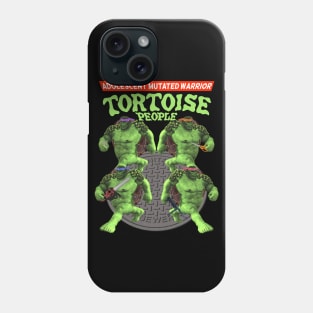 Adolescent Mutated Warrior Tortoise People - Off Brand Knock Off Parody Funny Comic Characters Phone Case