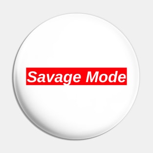 Savage Mode // Red Box Logo Pin