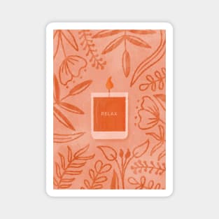 Scented Candle (Orange) Magnet