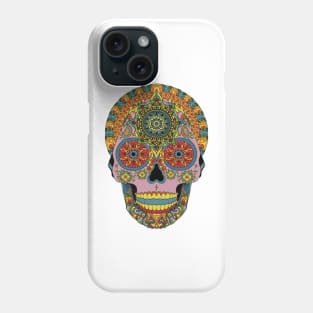 Psychedelic Skull Colourful Design Phone Case