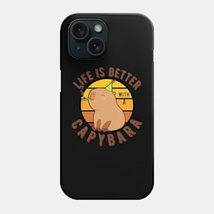 Life is better with a Capybara! Phone Case